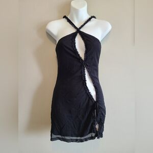 Peppermayo Elegant Black Lace Dress
